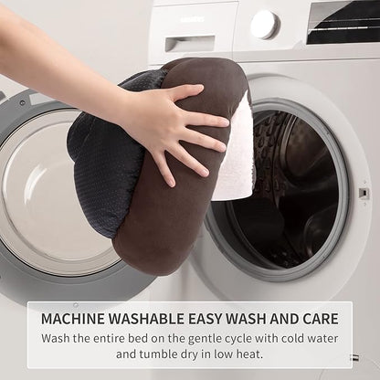 Love's cabin Round Donut Cat and Dog Cushion Bed 20in Pet