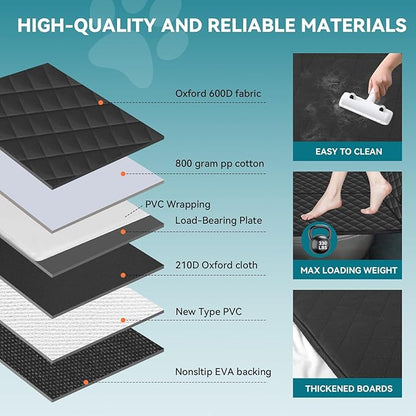 Back Seat Extender for Dogs Bottom,2024 Upgraded 330lbs) for