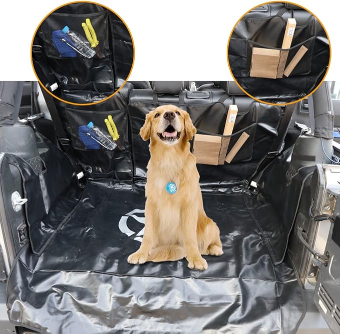 BESTAOO Dog Cargo Liner for Jeep 2007-2024 Jeep 4-Door, Heavy