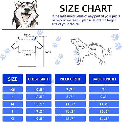 8 Pieces Dog Shirts Pet Printed Clothes with Funny Letters Summer Pet T Shirts Cool Puppy Shirts Breathable Dog Outfit Soft Dog Sweatshirt for Pet Dogs Cats (Classic Pattern