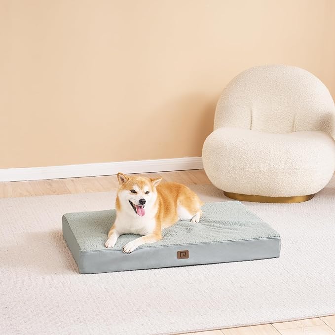 EHEYCIGA Washable Dog Beds for Extra Large Dogs Green(41 x 27)
