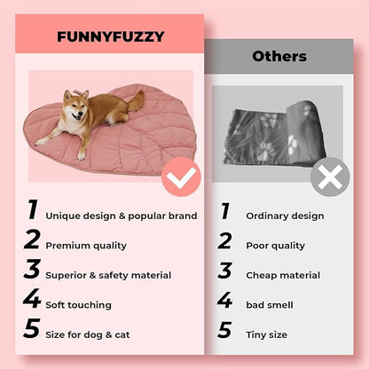 Dog Blanket Mat for Dogs Cats 47×43" Leaf