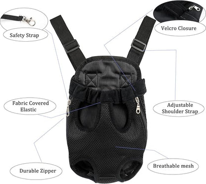 Pet Carrier Backpack, Adjustable Dog Carrier Backpacks, Dog Backpack Carrier, Dog Hiking Backpack, Dog Travel Backpack, Dog Carrying Backpack, Puppy Backpack, Dog Front Carrier M