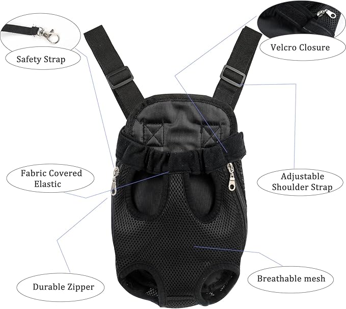 Pet Carrier Backpack, Adjustable Dog Carrier Backpacks, Dog Backpack Carrier, Dog Hiking Backpack, Dog Travel Backpack, Dog Carrying Backpack, Puppy Backpack, Dog Front Carrier S