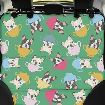 AFPANQZ Bulldog Car Back Seat Cover for Dog