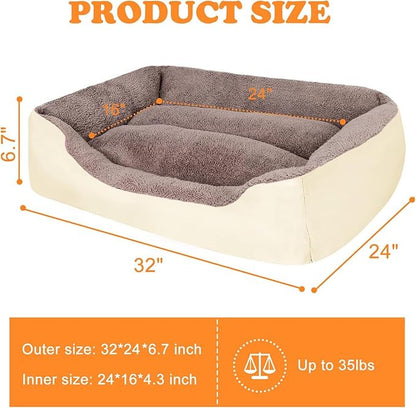 PUPPBUDD Dog Beds for Medium Dogs