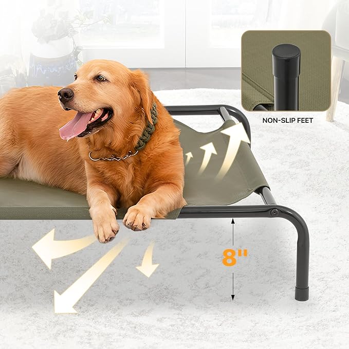 MoNiBloom Elevated Dog Bed for Large Dogs 50 Inches
