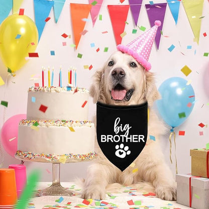 Big Brother Dog Bandana Pet Scarf Dog Pregnancy Announcement Bandana Pregnancy Reveal to Family Dog Bandana Pet Accessories for Dog Lovers Pregnancy Reveal Ideas