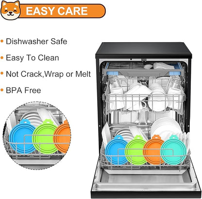 2 Pack Pet Food Cans Lids