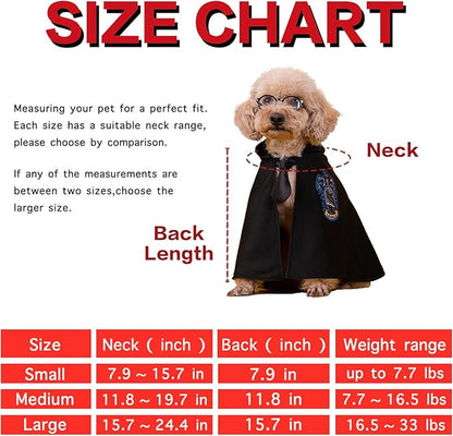 Dog cat Halloween Costume Cape