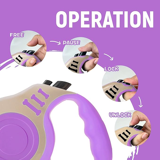 Retractable Dog Leash Automatic Telescopic Tractor Dog Tape 10/16 FT