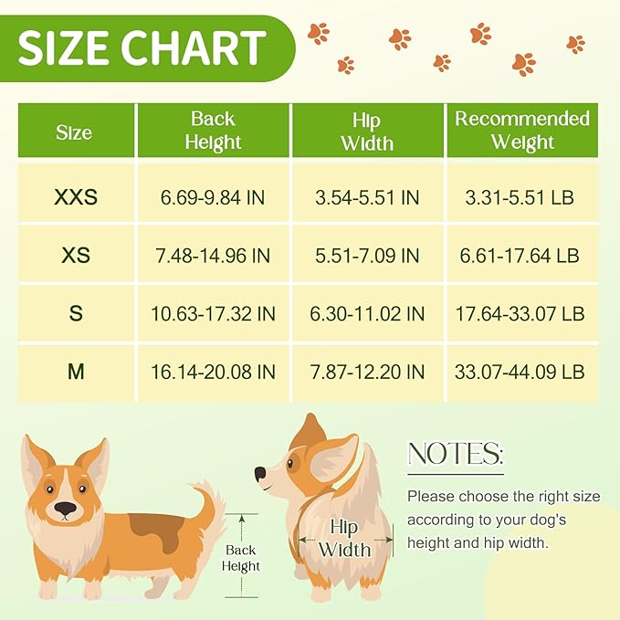 Dog/Cat Wheelchair for Back Legs