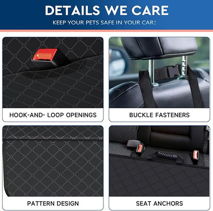 Dog Car Seat Cover Dog Seat Cover for Back Seat Scratch Prevention Dog Hammock Protects Against Dirt Dog Seat Covers for Cars Fits for Small SUVs and Trucks 54"x 58"