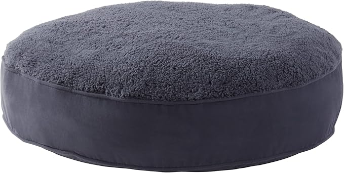 Happy Hounds Scout Deluxe Round Pillow Style Sherpa Dog Bed (36 x 36 in.), 36.0" L 36.0" W 6.0" Th