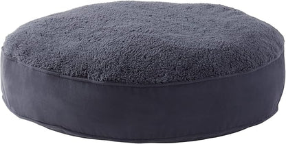 Happy Hounds Scout Deluxe Round Pillow Style Sherpa Dog Bed (36 x 36 in.), 36.0" L 36.0" W 6.0" Th