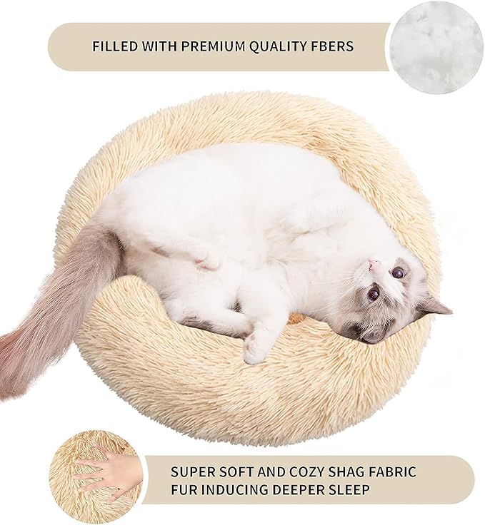 Cat Beds for Indoor Cats 20/24 inches,
