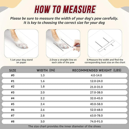 Lukovee Dog Shoes for Large Small Medium Dogs 0)