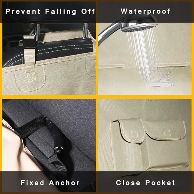 Dog Seat Cover for Car Back Seat