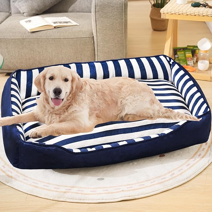 Dog Beds Large Sized Dog with Cushion 40" L 31" W 6" Th