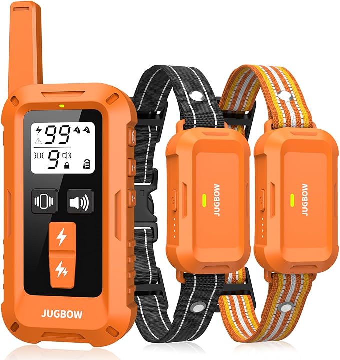 Jugbow Dog Shock Collar 2 Dogs (10-120Lbs) 4200FT Dog IPX8 Waterproof
