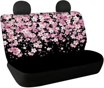 AFPANQZ Cherry Blossom Cloth Back Seat Cover Non-Slip