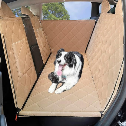 Upgraded Anti Sagging Dog Car Back Seat Covers for Tesla Model Y (2020-2023) 100% Waterproof