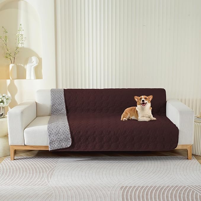 SYSLOON Waterproof Dog Bed Cover Sofa,Car,30"x53",Coffee