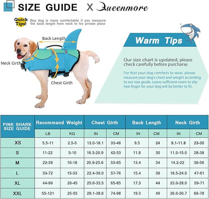 Queenmore Shark Dog Life Jacket