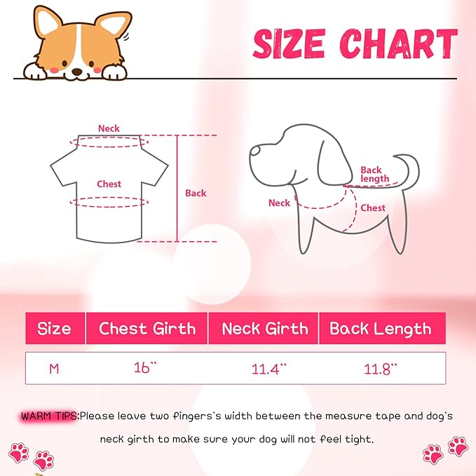 8 Pieces Pet Shirts Printed Puppy Shirts Soft