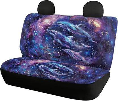 Galaxy Dolphin Seat Covers for Cars Full Set