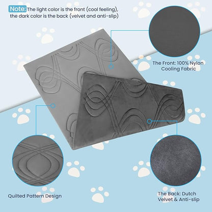 Iced 2.0 Dog Self-Cooling Mat for Small Dog 36" x 23", Pet