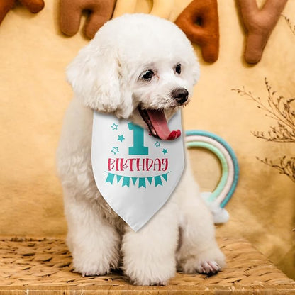 1st Birthday Dog Bandana 1 Year Old Gifts