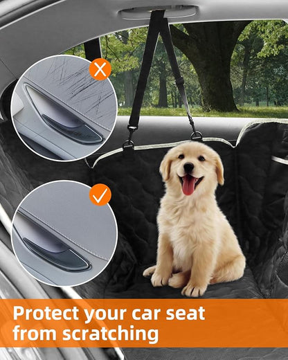 PETICON Dog Car Seat Cover with Mesh Window 100% Waterproof