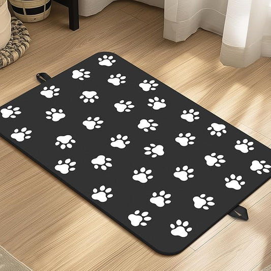 Pet Feeding Mat-Absorbent Dog Food Mat for Water Spill 12"*19"