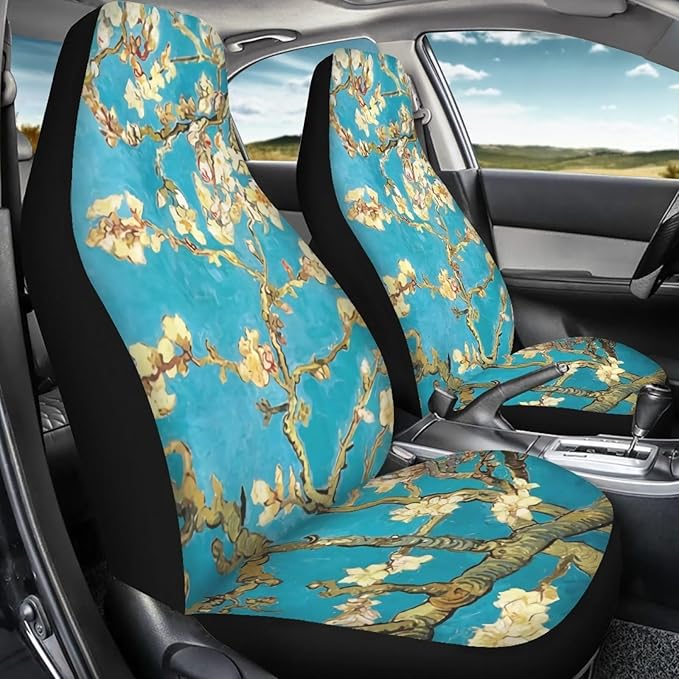 Van Gogh Almond Blossom Car Seat Covers Front Set
