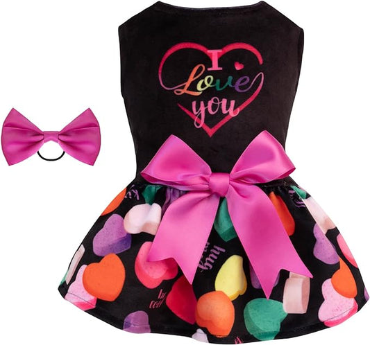 CuteBone I Love U Dress Velvet for Small CVA11S-D