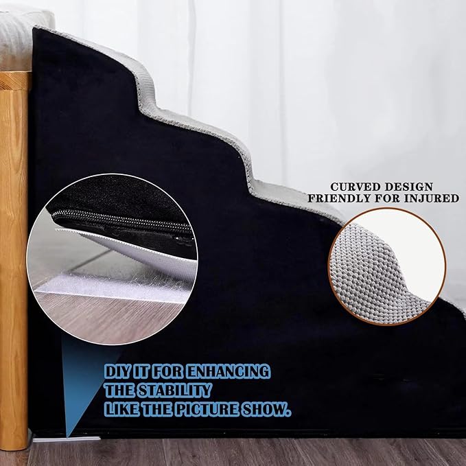 Foam Dog Stairs 5-Step Dog 25" H,