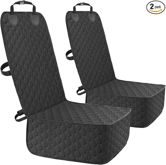 LOOBANI 2 Pack Front Dog Car Seat Cover: Waterproof Car Seat Covers for Dogs