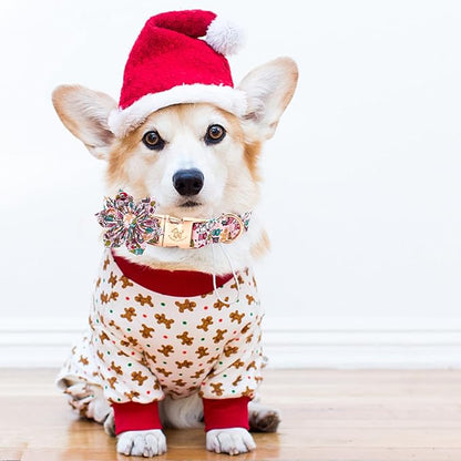 Elegant little tail Dog Collar with Flower