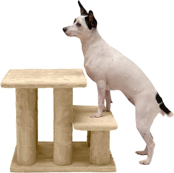 Furhaven Steady Paws Multi-Step Pet Stairs for High Beds & Sofas 3-Step