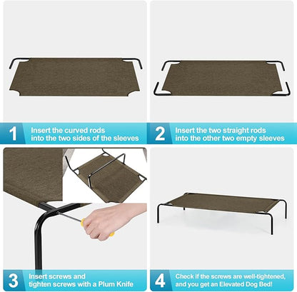 Outdoor Dog Bed for Medium Dogs Elevated Dog