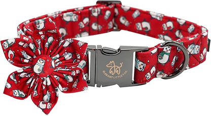 Elegant little tail Dog Collar with Flower