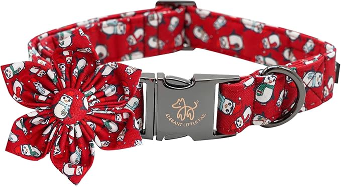 Elegant little tail Dog Collar with Flower