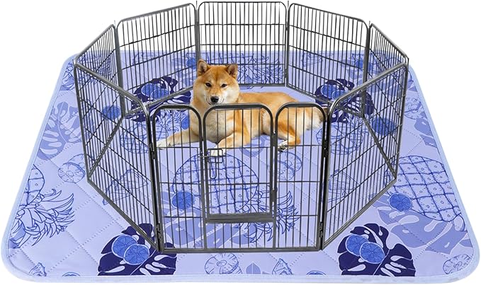 IEUUMLER Washable Pee Pads for Dogs 1 Pack EU007 (Purple 48"X48"-1pcs)