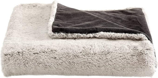 Best Friends by Sheri SnuggleSoft Reversible Faux Rabbit Fur Blanket for Dogs and Cats 30" x 40"