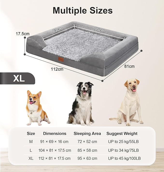 Gimars Orthopedic Thicken Egg Foam Ultra Soft Dog