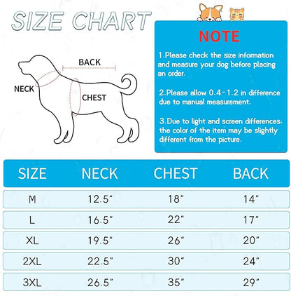 NACOCO Large Dog Raincoat Adjustable