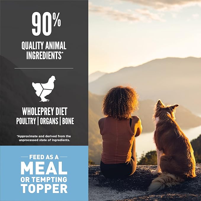 ORIJEN Original Freeze Dried Medallions, Grain Free Dry Dog Food and Topper, WholePrey Ingredients, 6 oz