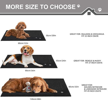 BEQHAUSE Dog Door Mat for Muddy Paws Dirt Trapper Absorbent Entryway Rug Non-Slip Washable Dog Mat Low-Profile Indoor Door Mats Soft Welcome Mat for Muddy Wet Shoes and Paws 20"x32"