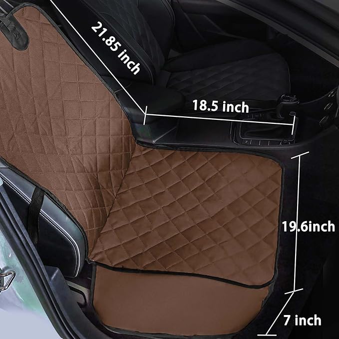 Full Protection Dog Car Seat Cover with Side 1 Pack